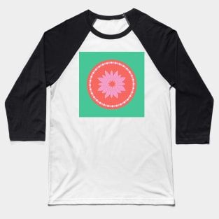 Pink flower Baseball T-Shirt